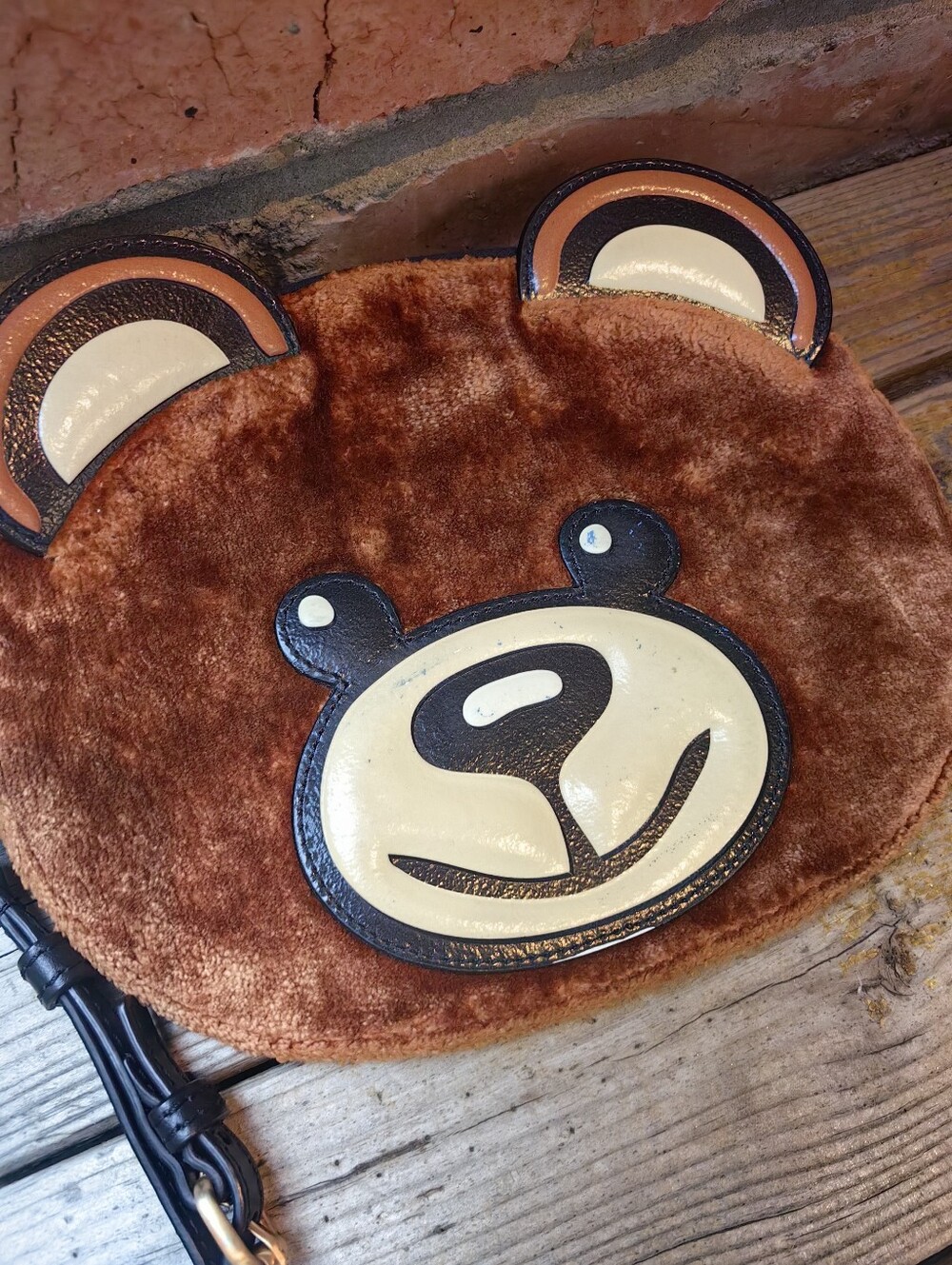 moschino Teddy Bear Clutch Coin Bag Card Bag